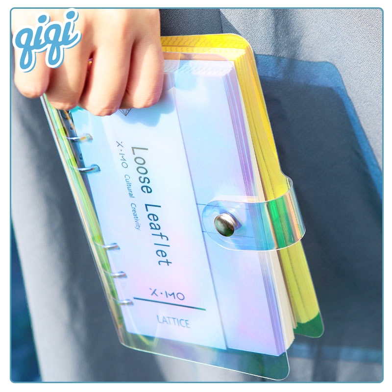

Binder Cover Note 6-Ring Loose-Leaf Clear Soft PVC Binder Clip Notebook Cover Planner Folder /A6 /A5Clear Soft PVC Notebook Binder Cover Planner - Qiqi Treasure