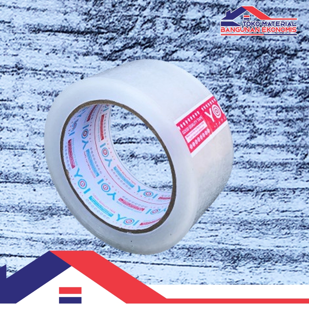 

Lakban OPP Tape Bening Clear White Coklat Brown 48mm 90yard 45mic