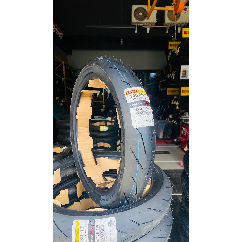 BAN ASPIRA PREMIO 100/80-17 BAN ASPIRA PREMIO SPORTIVO RS-01 100 80 17  BAN BALAP PRODUKSI 2025