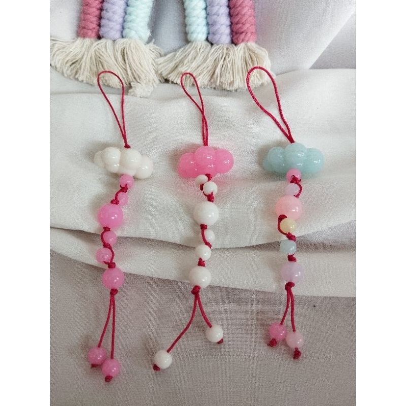 CANDY LAND gantungan HP, gantungan tas, gantungan kunci AWAN ukuran kecil