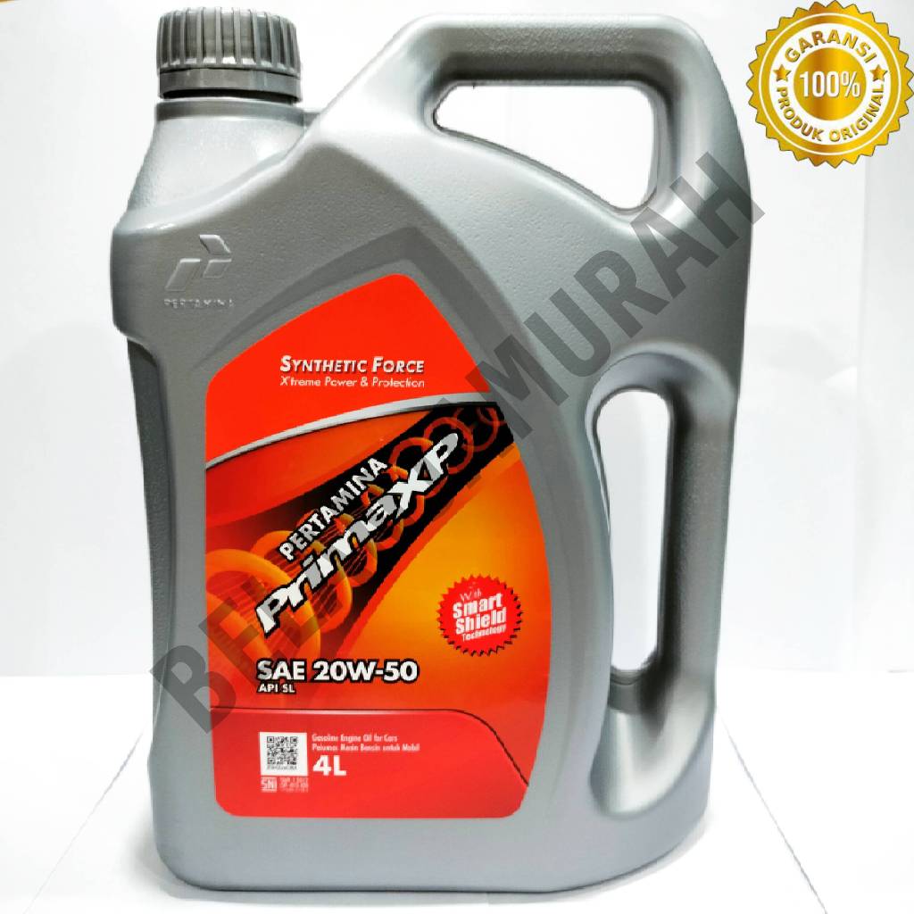 Oli PRIMA XP SAE 20w-50 Galon / 4 Liter 100% ASLI