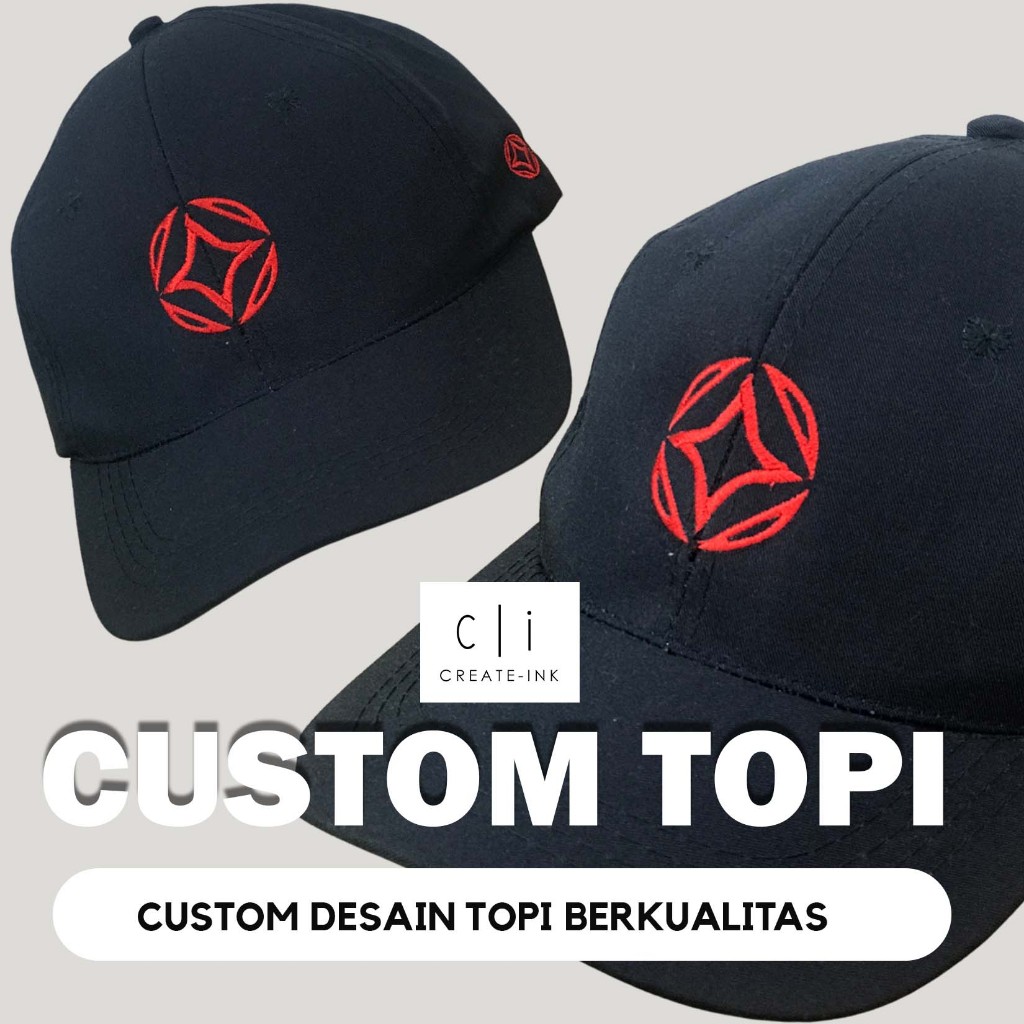 CUSTOM TOPI BORDIR / Grosir Custom Topi Bordir / Topi Custom