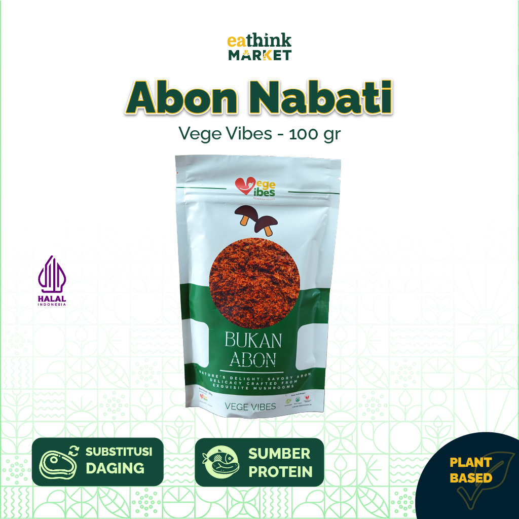 

Abon Nabati Vegan Jamur - Vege Vibes 100 g