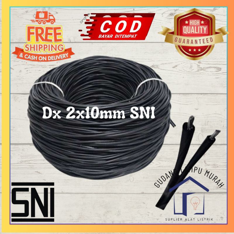 Kabel PLN 2x10mm SNI Extrana / Merindo Kabel Twisted SR 2x10mm SNI NFA2X 2x10mm  Kabel DX 2x10mm SNI