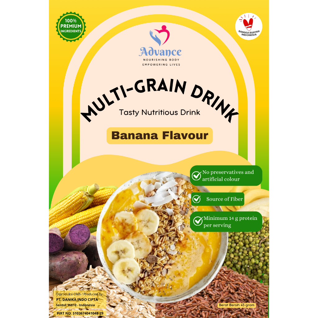 

Advance Multigrain Drink - Nutrisi Optimal untuk Pemulihan dan Kesehatan Harian