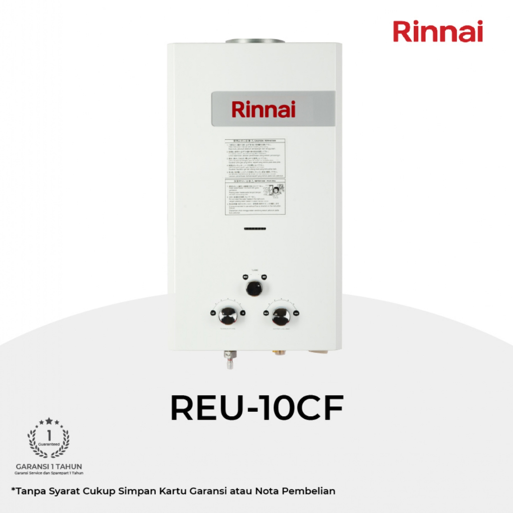 WATER HEATER GAS RINNAI REU-10CF KAPASITAS 10 LITER