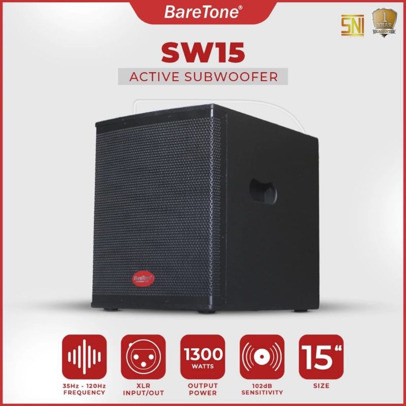 Subwofer aktif Baretone Sw15 Original Subwoofer 15inch