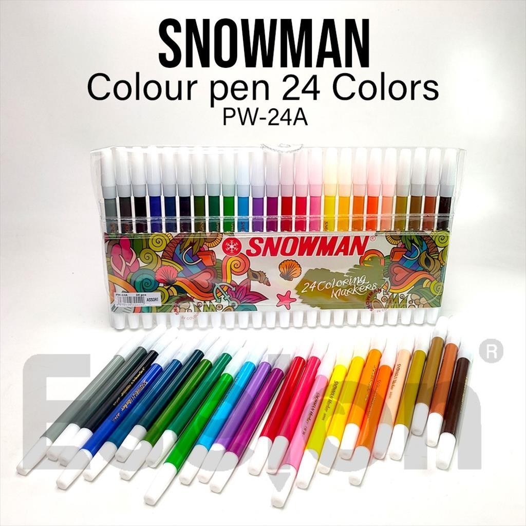 

Spidol Snowman 24 Warna / Spidol Snowman PW-24A