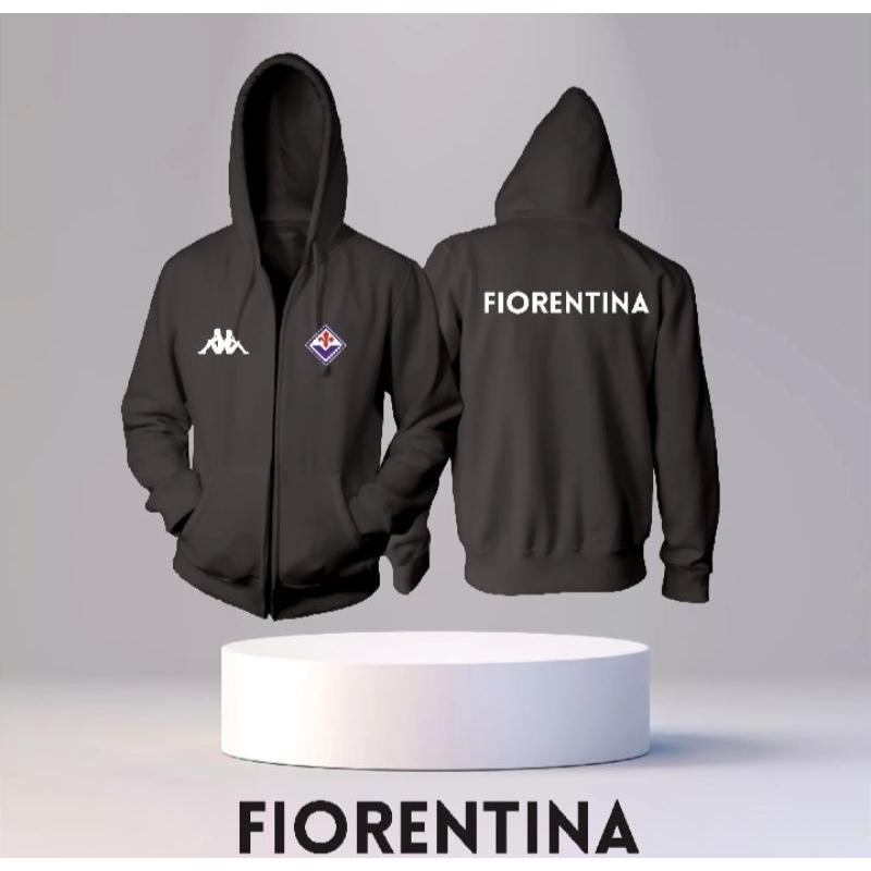 Jaket Hoodie Zipper Bola Fiorentina New Casual High Quality Premium Jaket Hoodie/Sweater Hoodie Pria