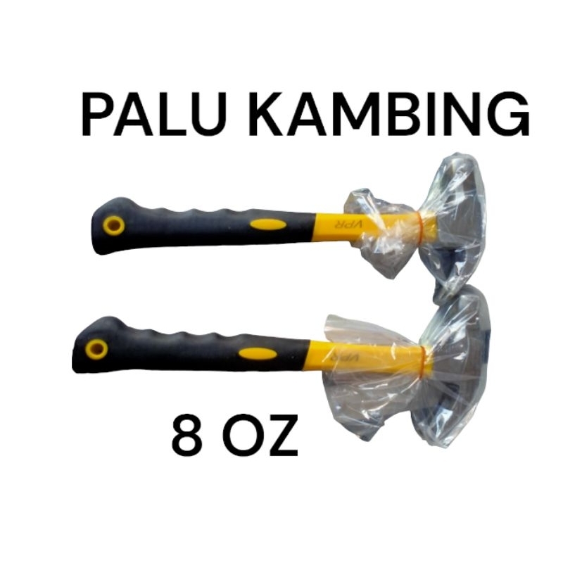 Palu kambing gagang fiber magnet polos VPR 8 oz // palu kambing gg fiber magnet polos per 1 bj