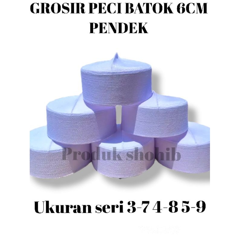 Grosir peci batok kalbut 6cm peci kalbut peci habaib