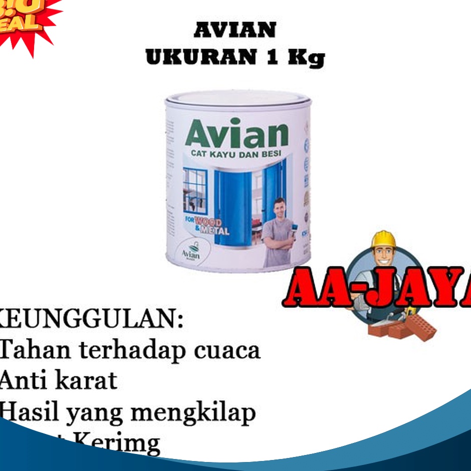 

PANAS Cat Minyak Avian High Gloss Enamel Ukuran 1 Kg