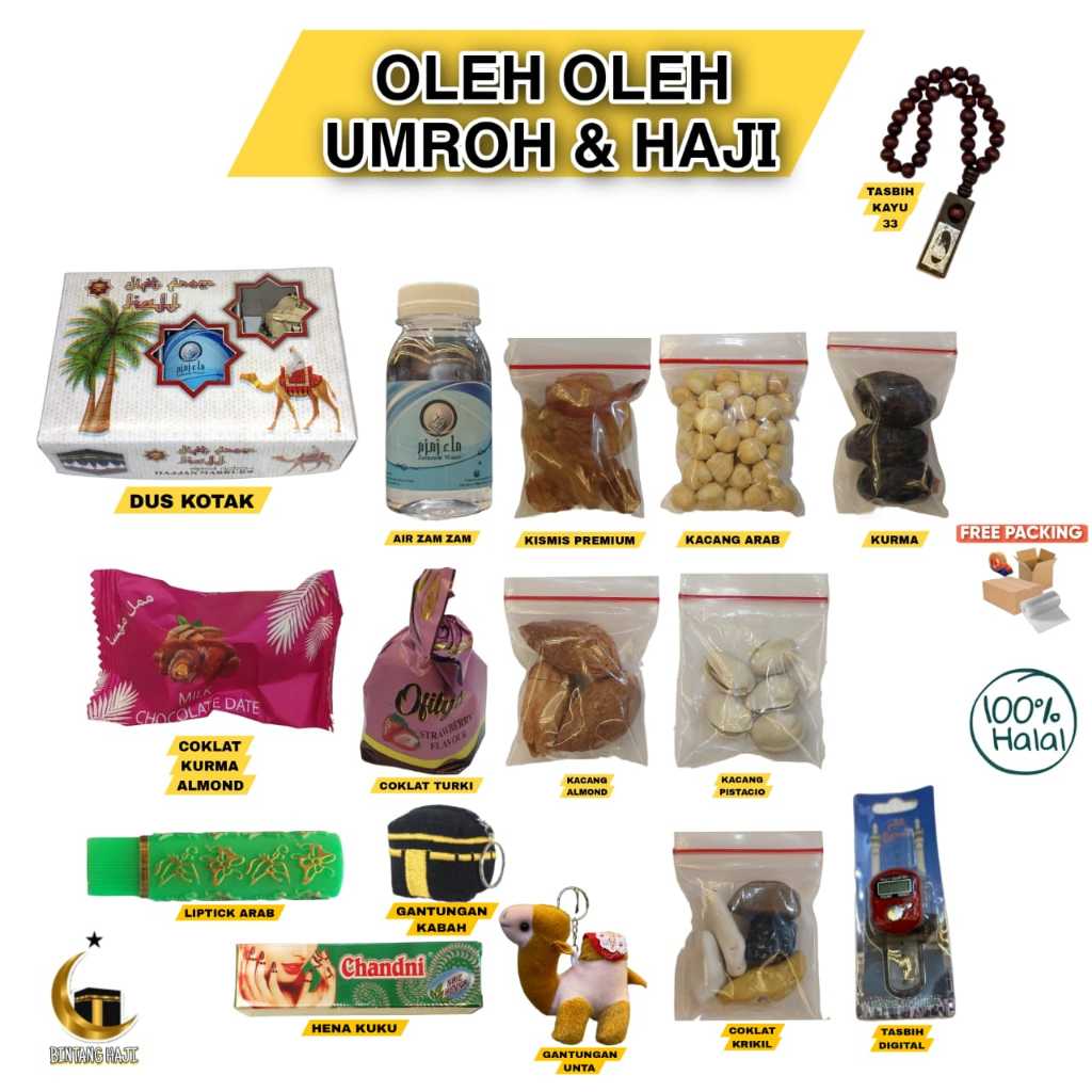 

Oleh Oleh Haji & Umroh Dus Kotak 50Pcs