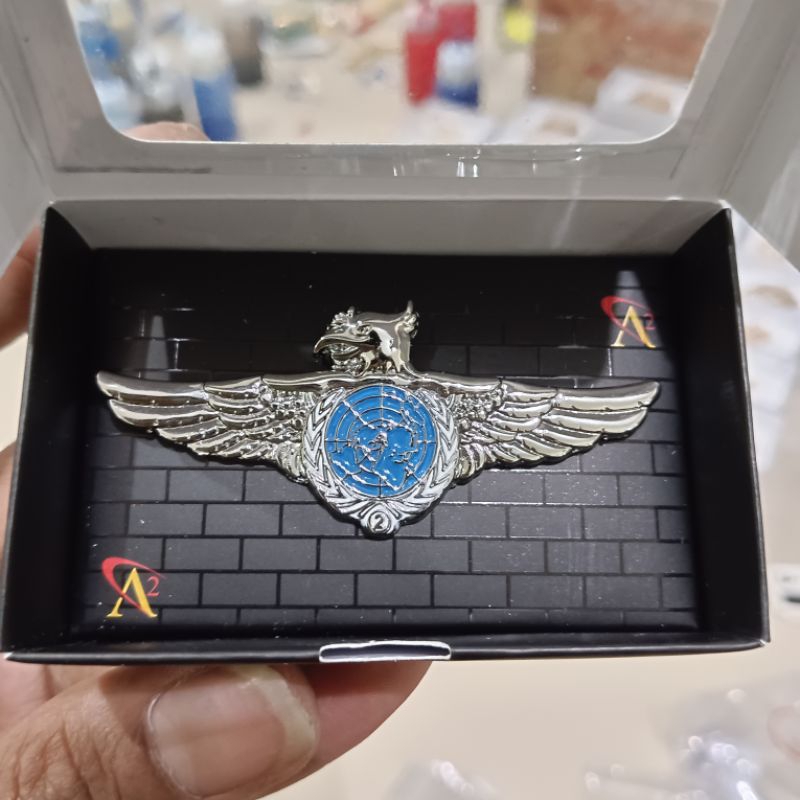 super exclusive brevet wing pin pdh garuda un unifil libanon silver