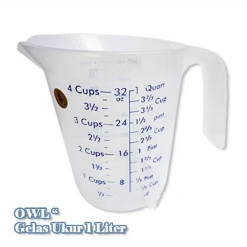 1000ml Gelas Takar / gelas ukur / Takaran Air / ukuran air adonan