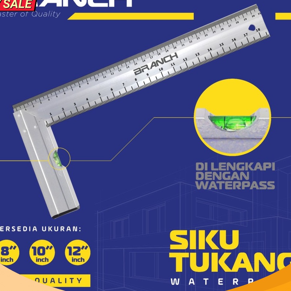 

SERU BRANCH PENGGARIS SIKU TUKANG ALUMINIUM WATERPASS 25 CM 1 BSK21