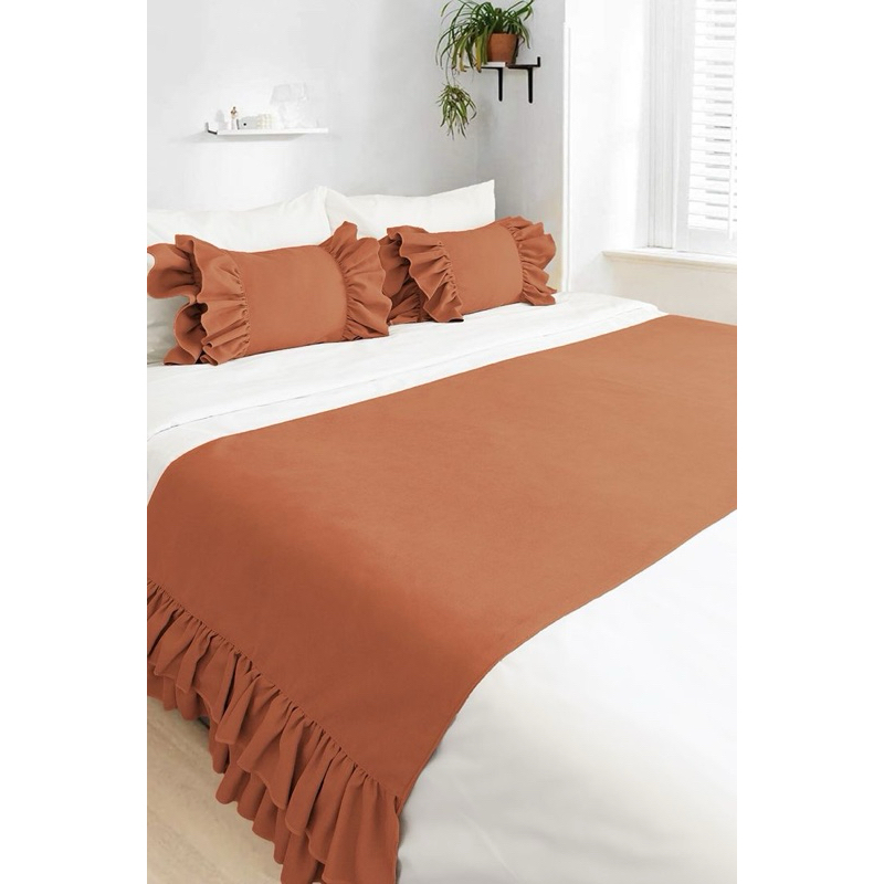 SEHELAIBENANG - Bed Runner Hotel Bed Scarf Rustic Aesthetic