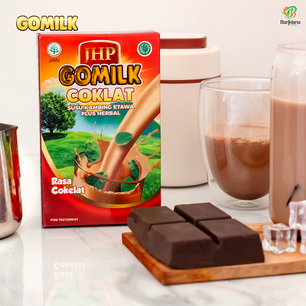 

(Hadiah Gratis)Gomilk Susu Kambing Etawa Plus Herbal 200g Rasa Coklat