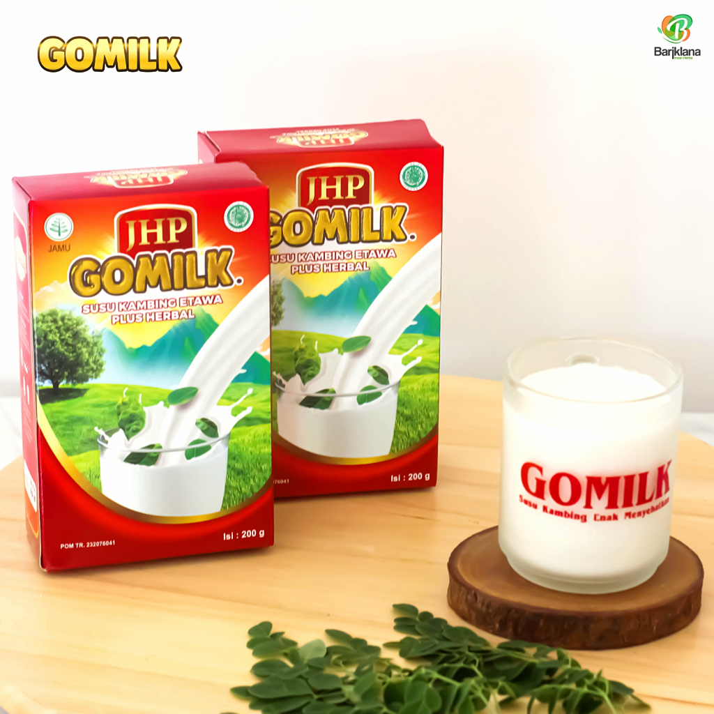 

(Hadiah Gratis)Gomilk Susu Kambing Etawa Plus Herbal 200g Rasa Original