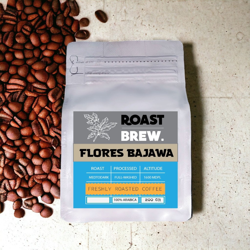 

Roast Brew Kopi Arabika Flores 200 Gram / 100 Gram - Fresh Arabica Coffee
