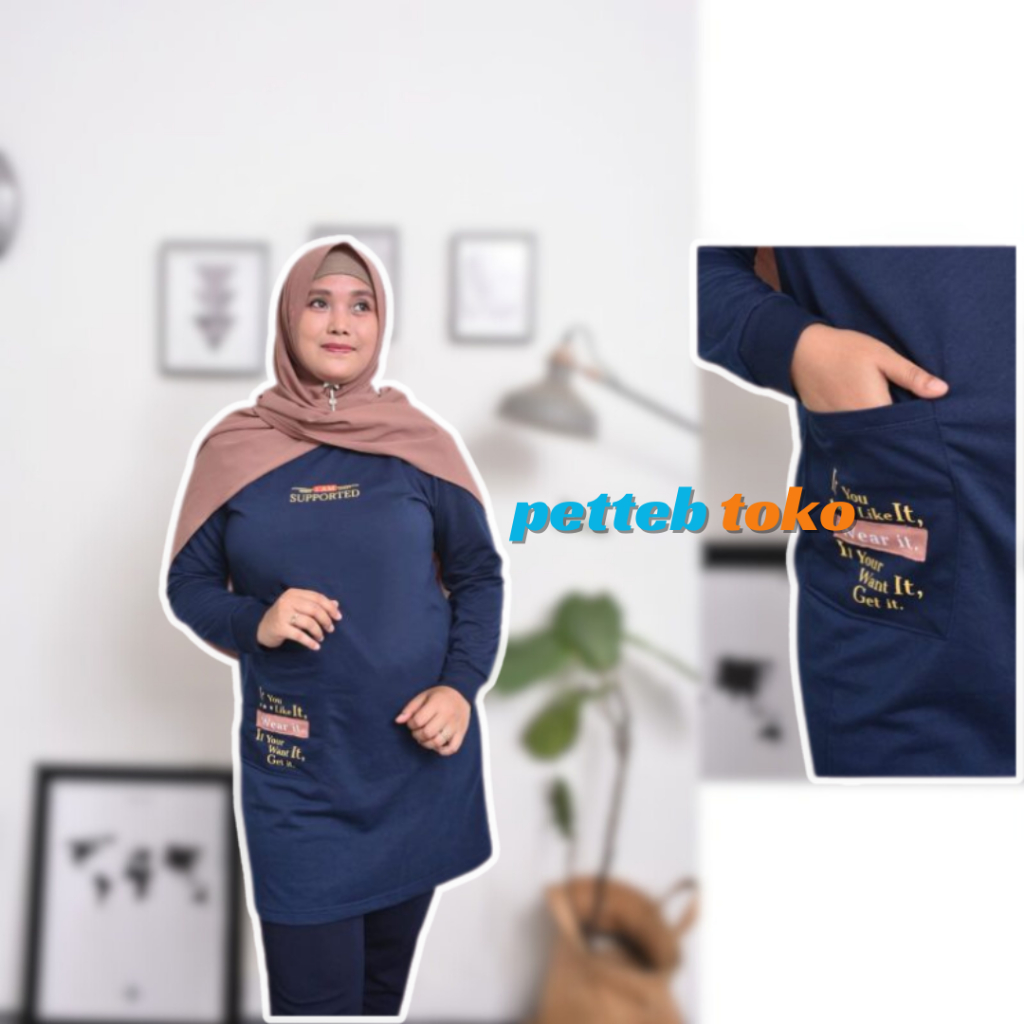 "RSD.09Ap21ᴳ" TUNIK KAOS/ BAJU TUNIK KAOS IMPORT MURAH / KAOS MUSLIMAH