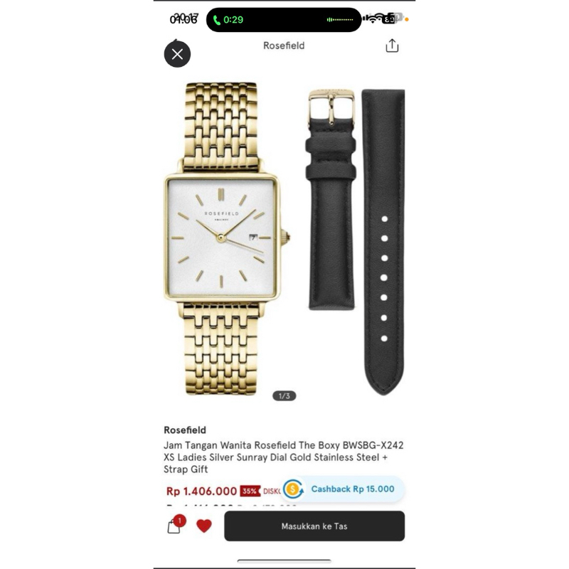 Rosefield the Boxy watch