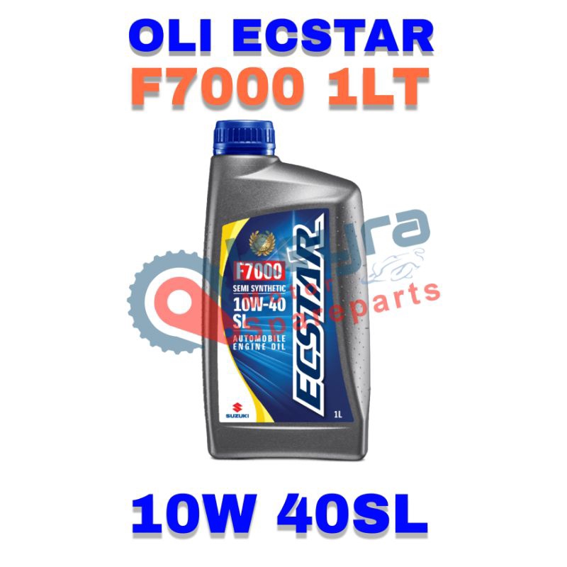 OLI ECSTAR F7000 1LT SEMI SYNTHETIC 10W-40 SL ASLI ORIGINAL ECSTAR