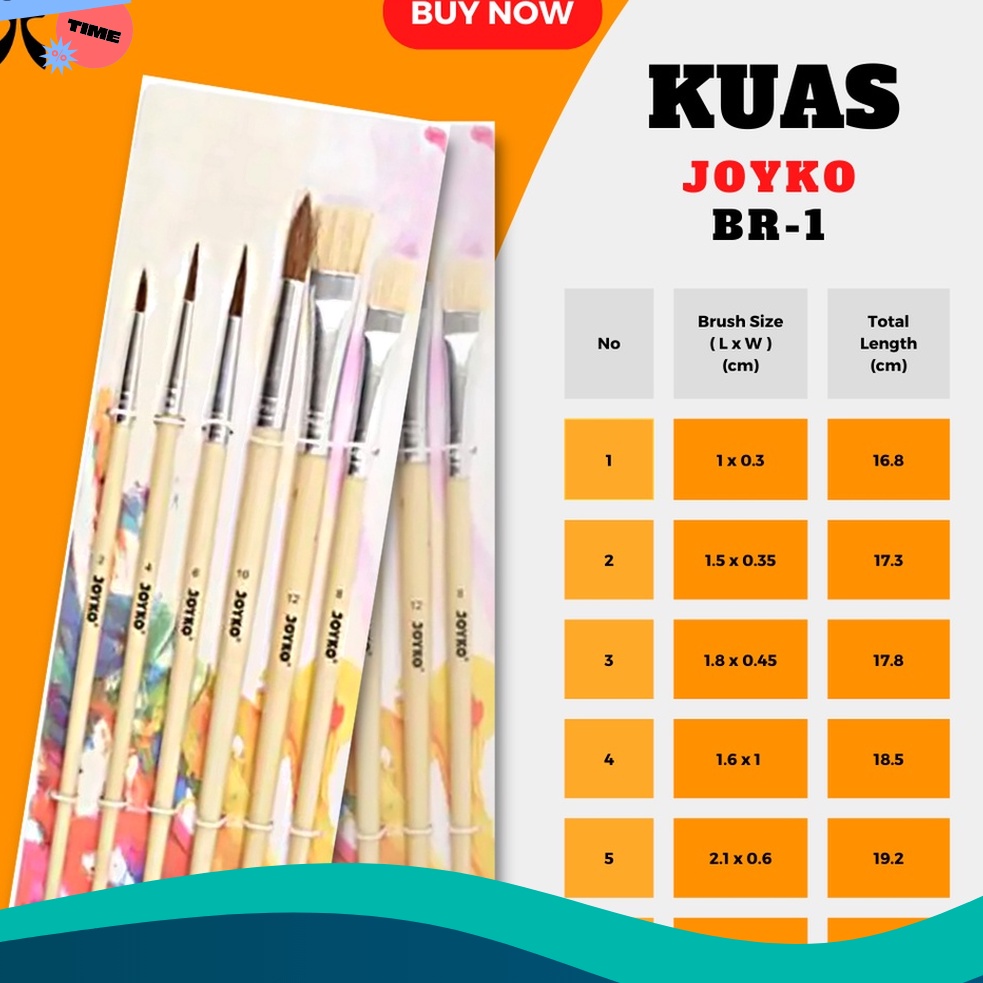 

LIMIT SALE Kuas Lukis Brush Set BR1 Murah Original