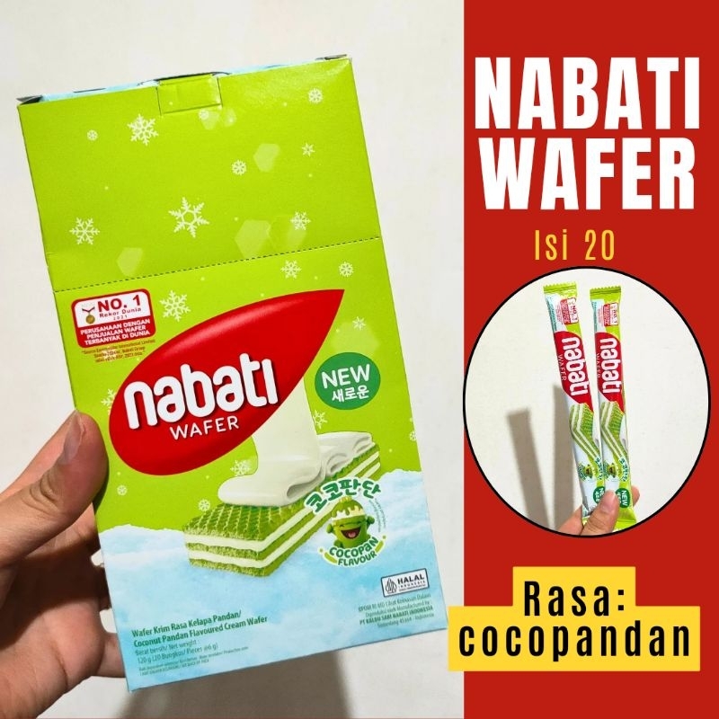 

Wafer Nabati rasa Cocopan isi 20 / Nabati Wafer Box isi 20