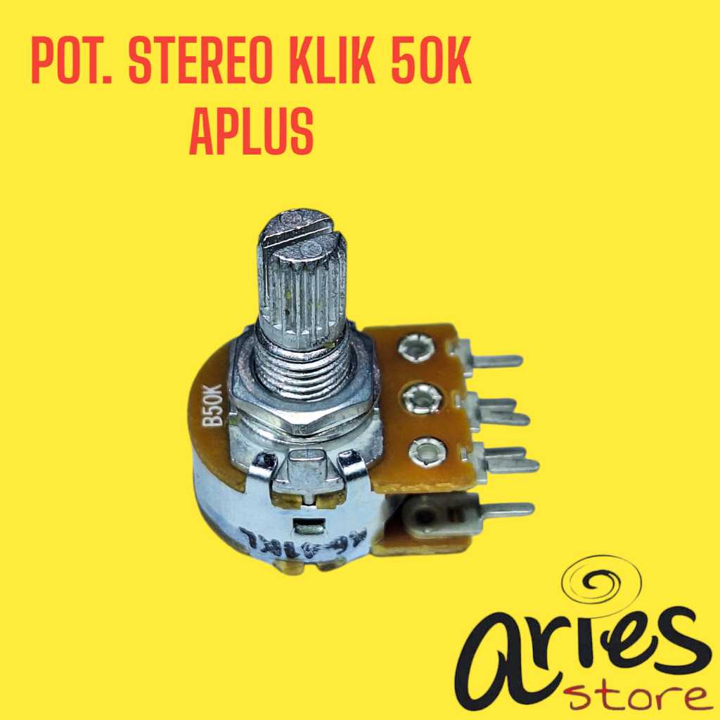 POTENSIO STEREO KLIK AS PENDEK 50K