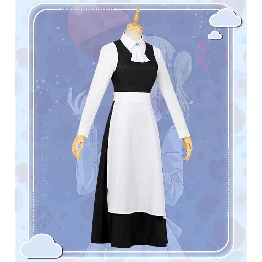 Kostum Ai Hayasaka Cosplay Clothing Maid Outfit Gaun Pelayan Wanita Anime Costume Jepang
