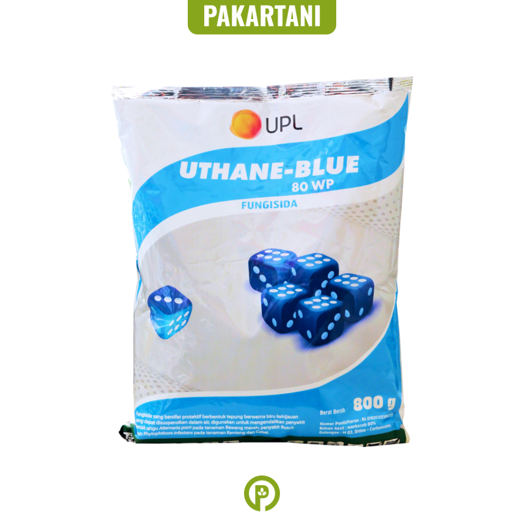 Uthane Blue 80 WP - Fungisida Mancozeb Biru Protektif - Pembasmi Jamur Tanaman - UPL