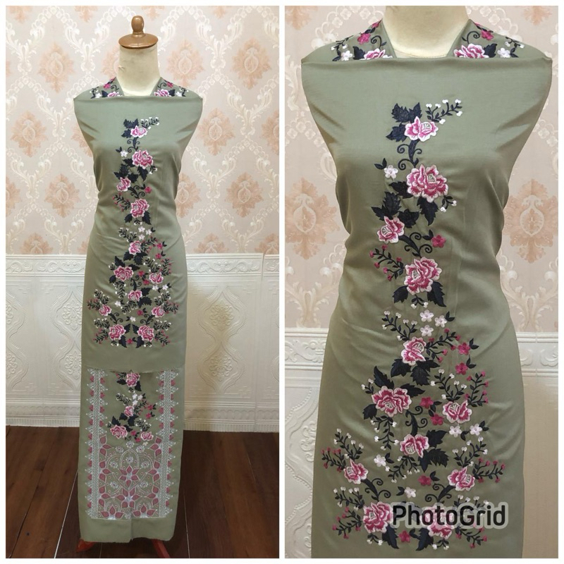 byrafiqa 185 bahan baju bordir kurung songket khat bukittinggi sumbar