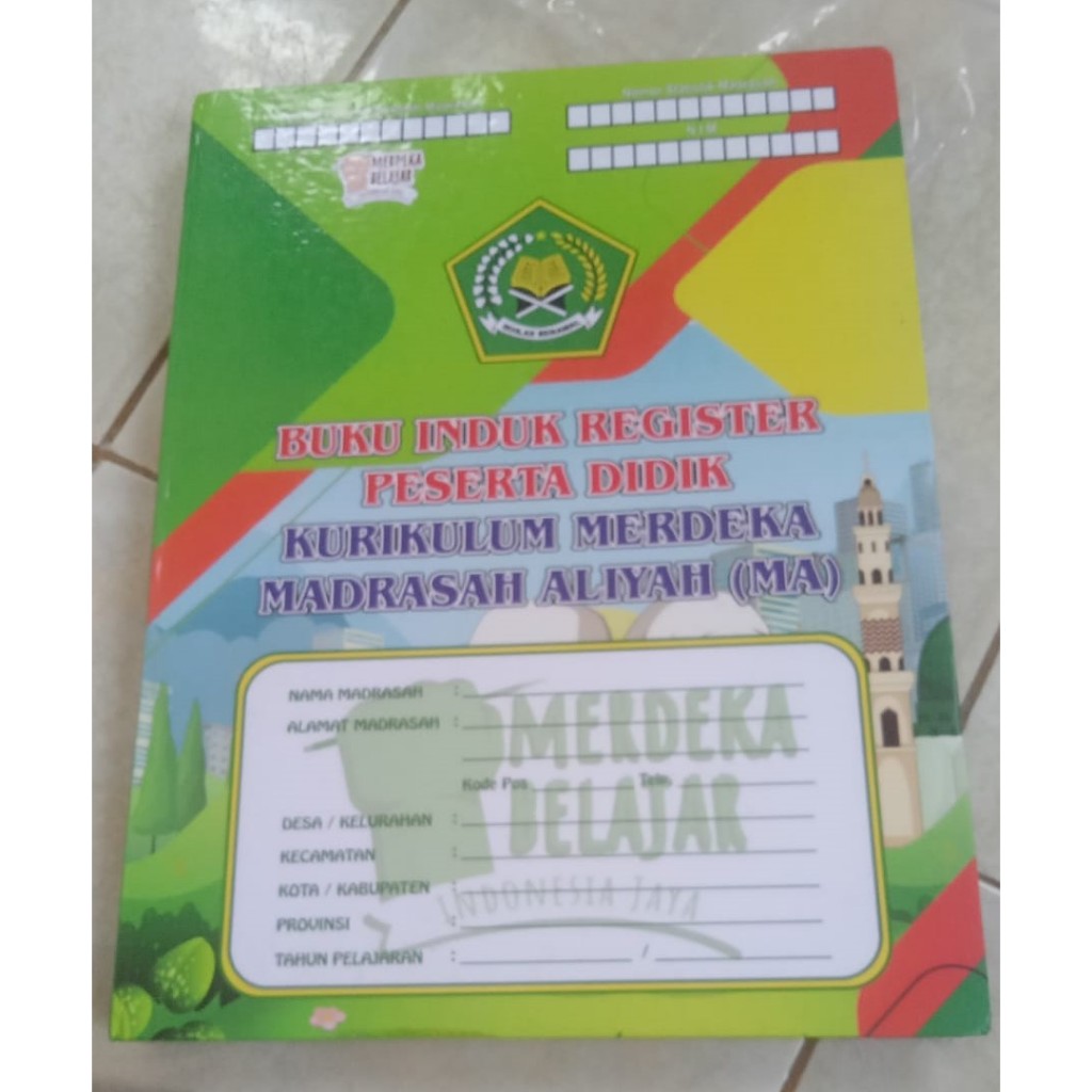 

Buku Induk Register Peserta Didik Madrasah Aliyah (MA) Kurikulum Merdeka