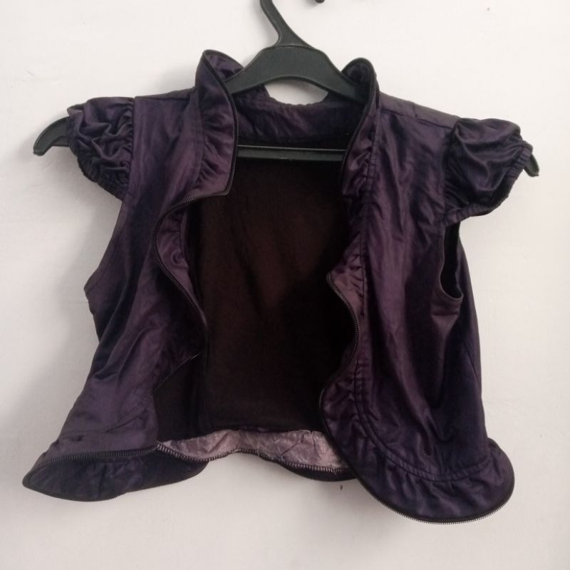 rompi kulit wanita,lengan,pendek