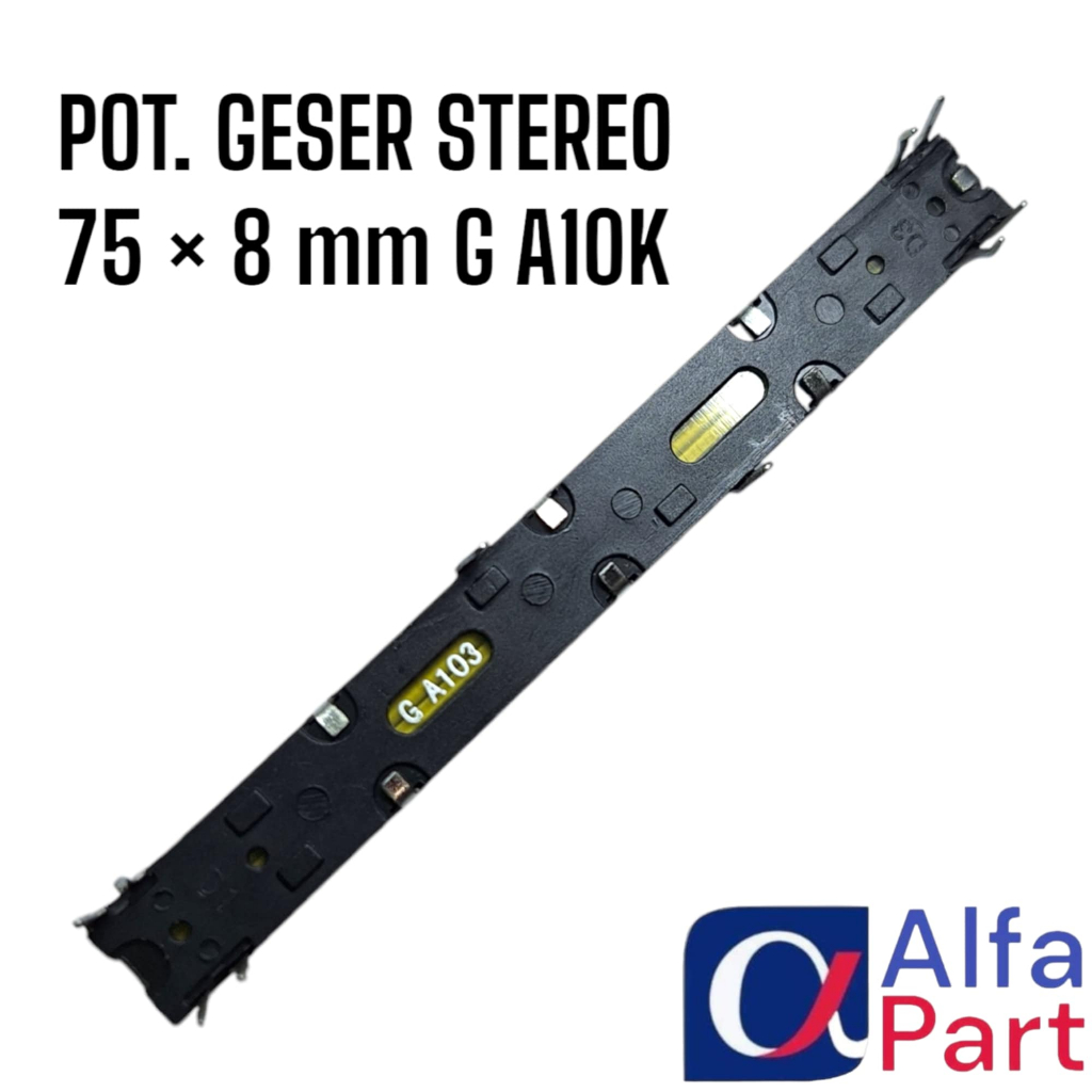 POTENSIO GESER STEREO 75x8 mm POTENSIO MIXER 10K