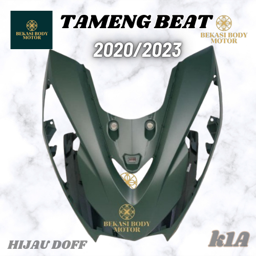Tameng K1A hijau doff lampu depan beat LED new deluxe 2022 2023 64301-K1A-N00MGB original
