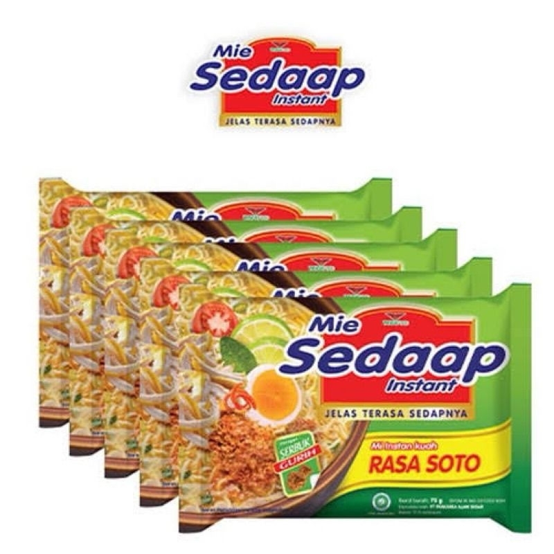 

Mie Sedaap Instant Kuah Rasa Soto 75gr 1pcs