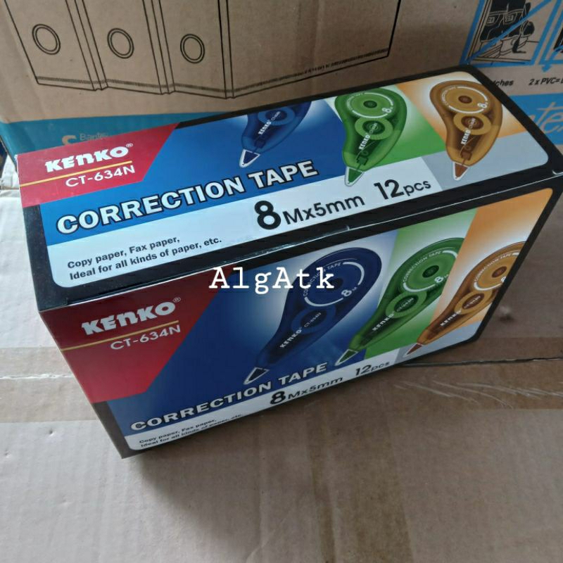 

Correction Tape/Pita Penghapus CT-634N Kenko(Isi 12 pcs)
