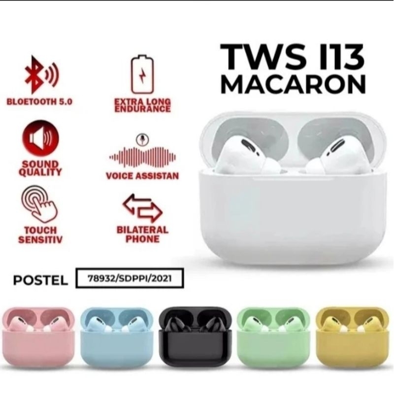 TWS i13 Macaron wireless headset