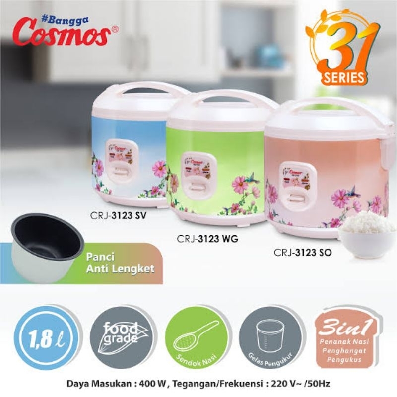 Cosmos-Crj 3123 Magic Com 1,8 Liter