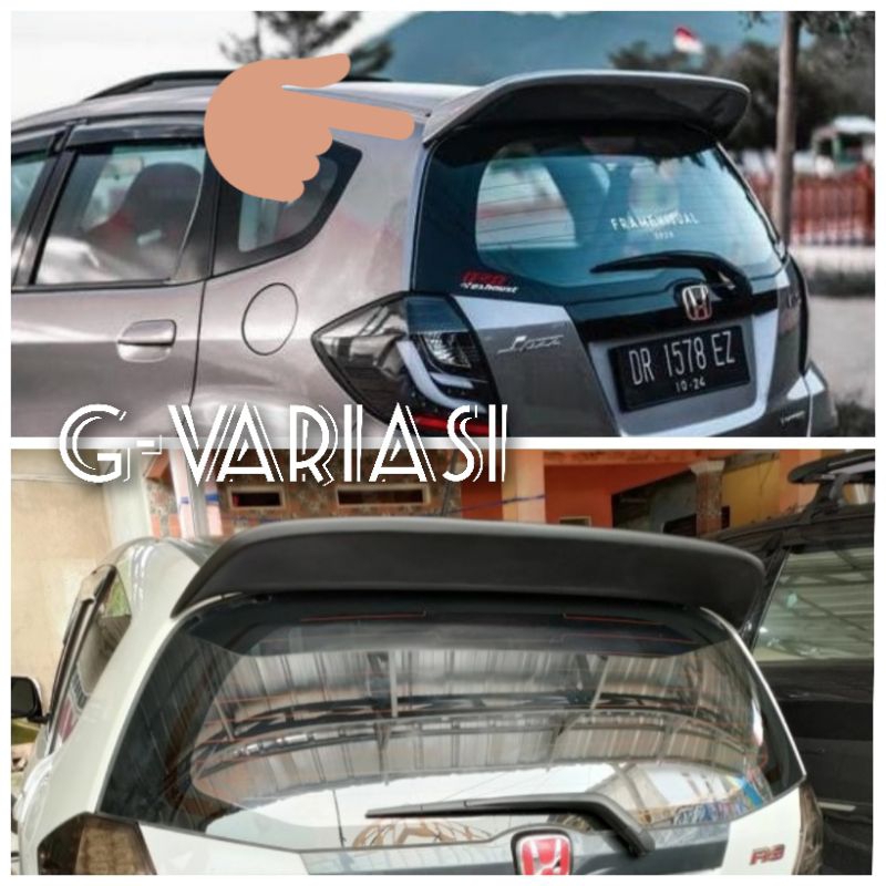 spoiler bagasi jazz ge8 model spoon style spoon