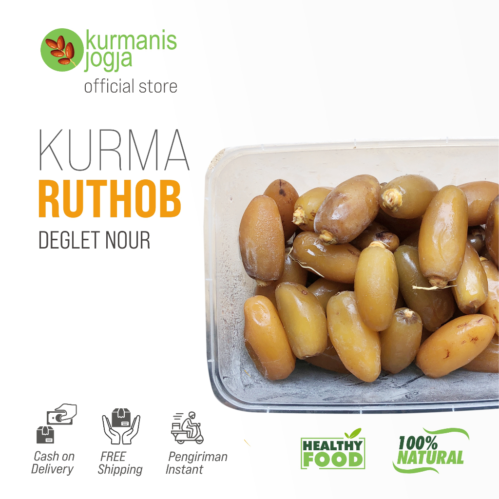 

Kurma Ruthob Tunisia Libya Kemasan thinwall Hemat 500gr