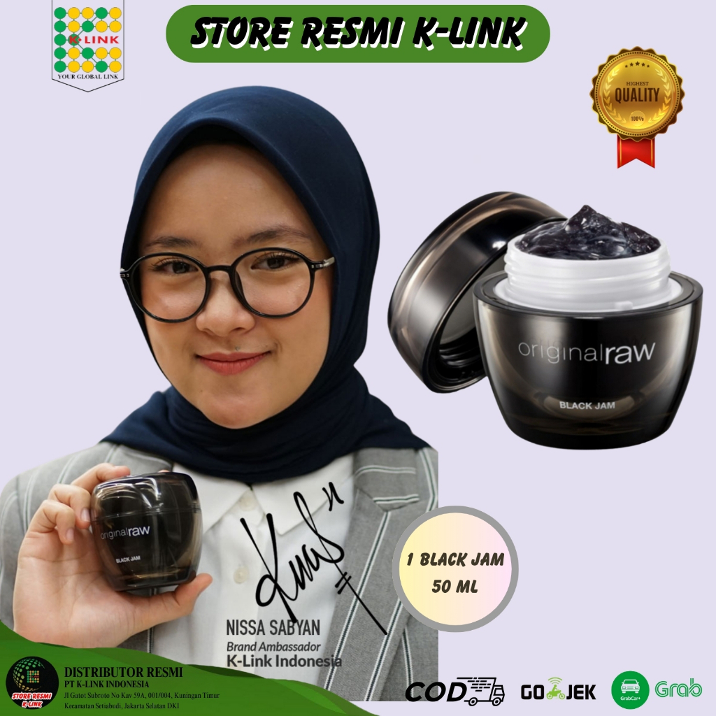 K-Link Original Raw Black Jam - Menghilangkan Bekas Jerawat & Menghilangkan Flek Hitam