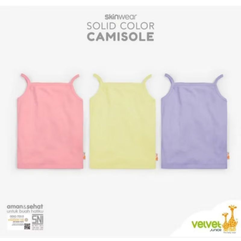 TANKTOP ANAK PEREMPUAN/TANKTOP VELVET CAMISOLE