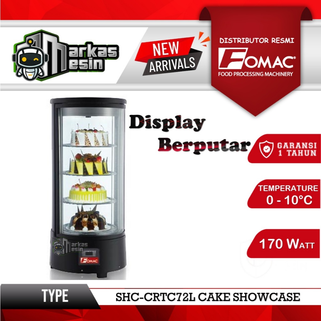 Cake Showcase SHC-CRTC72L FOMAC Cold Showcase
