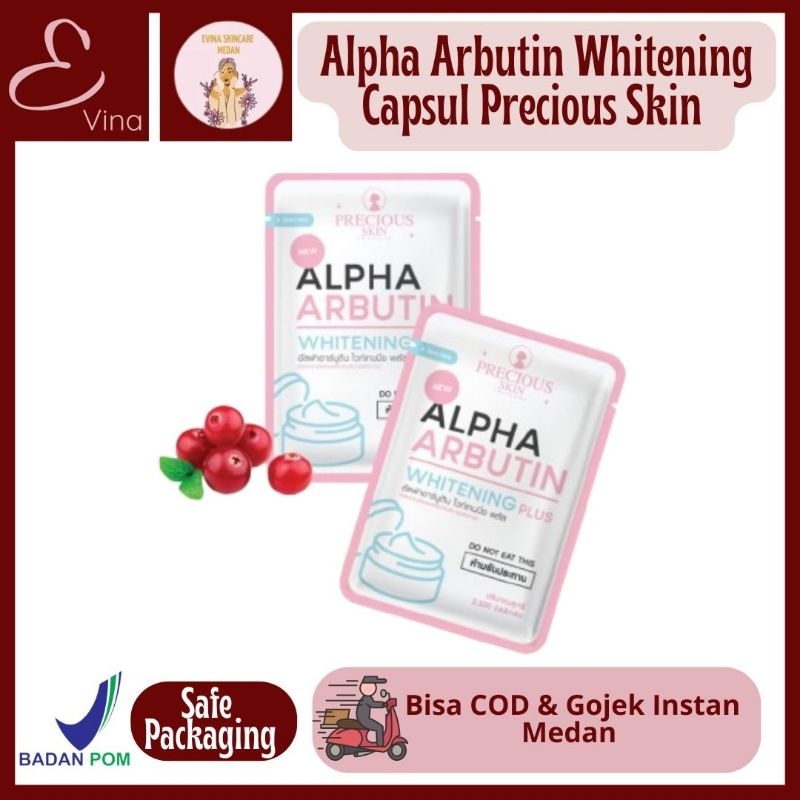 Alpha arbutin Whitening Capsul Precious skin | Campuran Lotion | Bisa Gojek Instan Medan