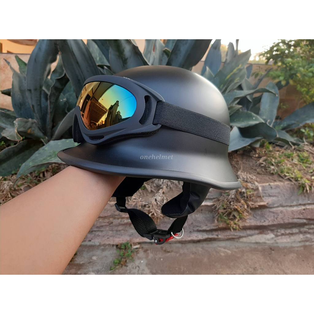 Ferkanada - Helm Retro Nazi Premium One Helmet Pria Wanita SNI