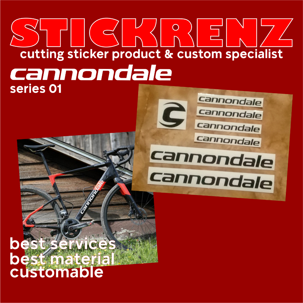 Cutting Sticker Stiker Frame Sepeda Road Bike Cannondale 01 Custom