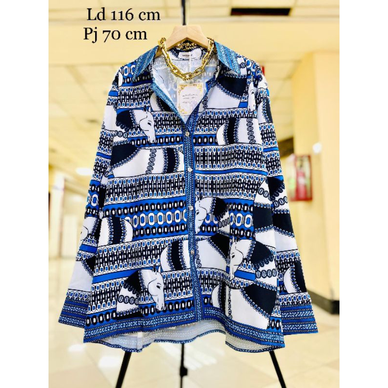 KEMEJA WANITA CANTIK MOTIF KUDA TERBARU